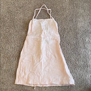 Forever 21 Pink Gauze Mini Dress with lace up back